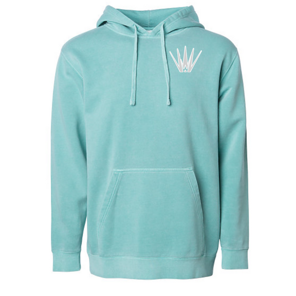 White Out Tequila French Terry Hoodie - Fresh Pour Mint