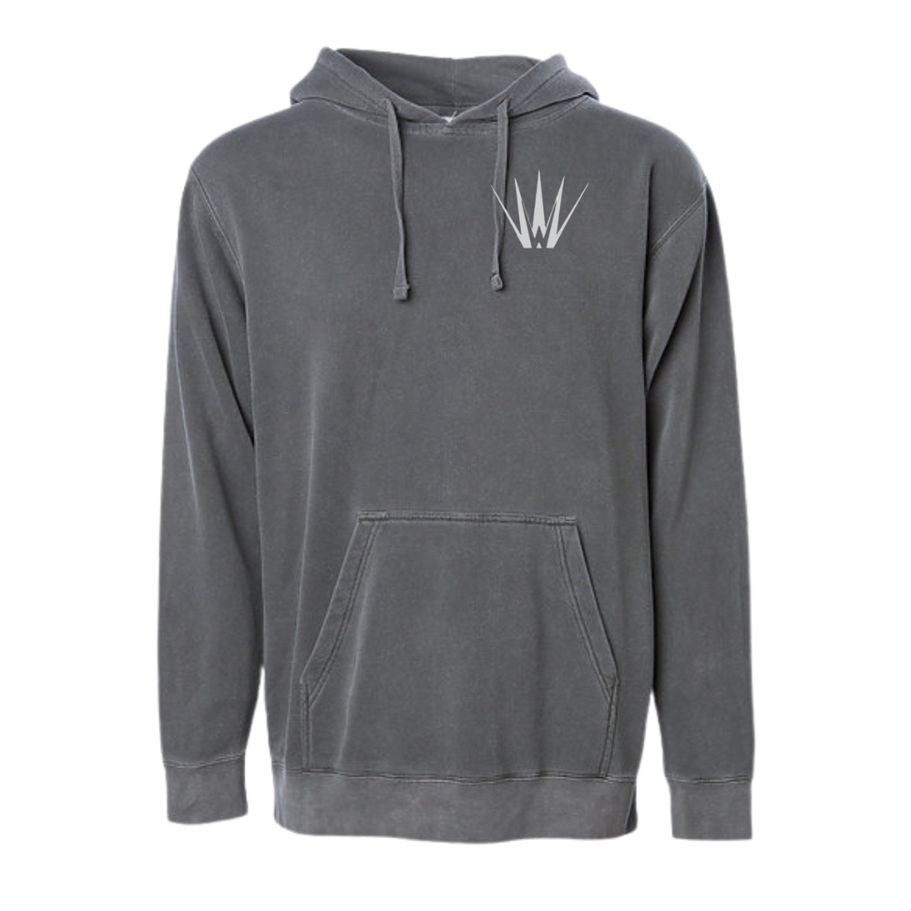 White Out Tequila French Terry Hoodie - Agave Charcoal