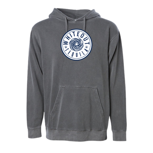 White Out Tequila French Terry Hoodie - Agave Charcoal