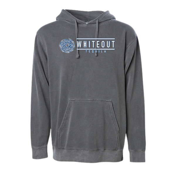 White Out Tequila French Terry Hoodie - Agave Charcoal