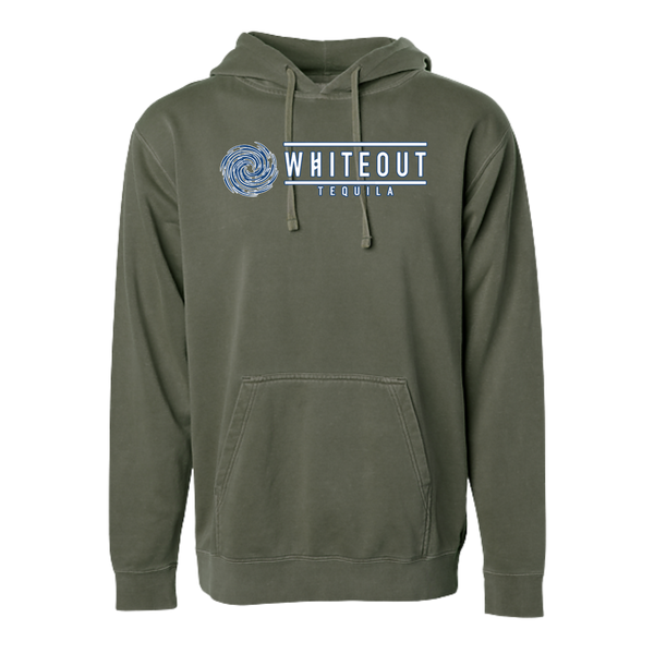 White Out Tequila French Terry Hoodie - Agave Grove Olive