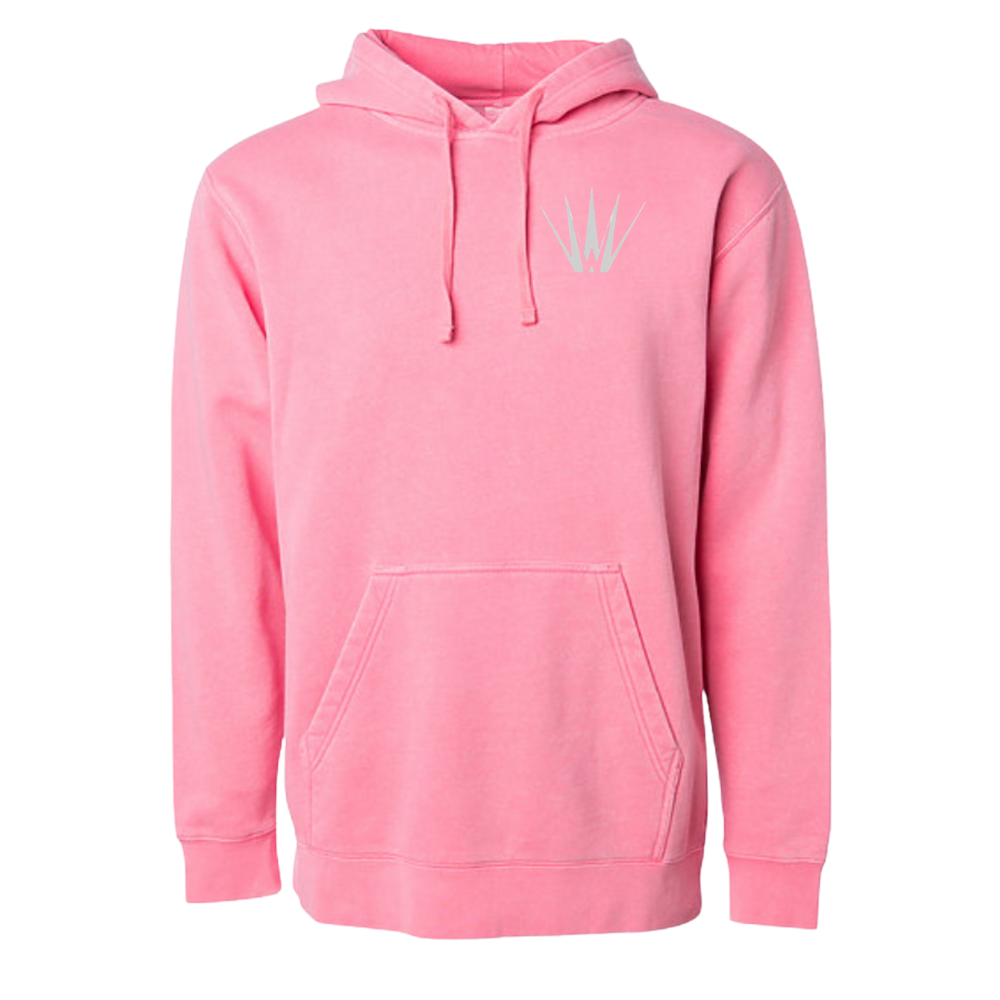 White Out Tequila French Terry Hoodie - Pink Blush Agave