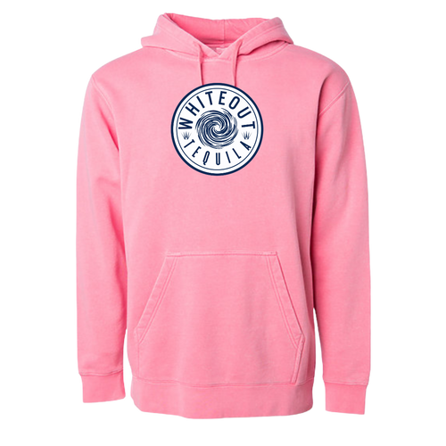 White Out Tequila French Terry Hoodie - Pink Blush Agave