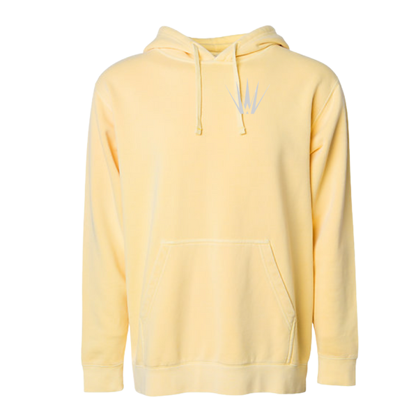 White Out Tequila French Terry Hoodie - Sunrise Gold