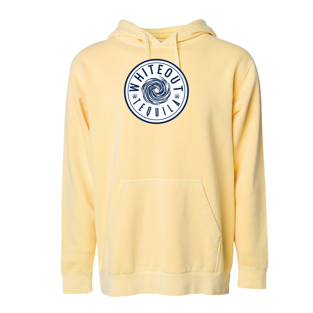 White Out Tequila French Terry Hoodie - Sunrise Gold