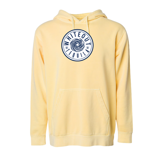 White Out Tequila French Terry Hoodie - Sunrise Gold