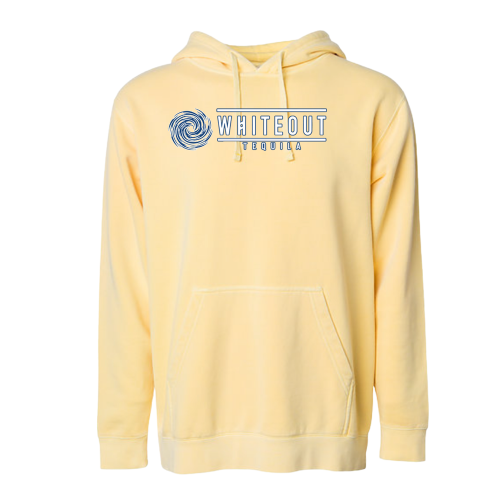 White Out Tequila French Terry Hoodie - Sunrise Gold