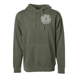 White Out Tequila French Terry Hoodie - Agave Grove Olive