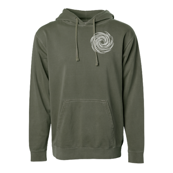 White Out Tequila French Terry Hoodie - Agave Grove Olive