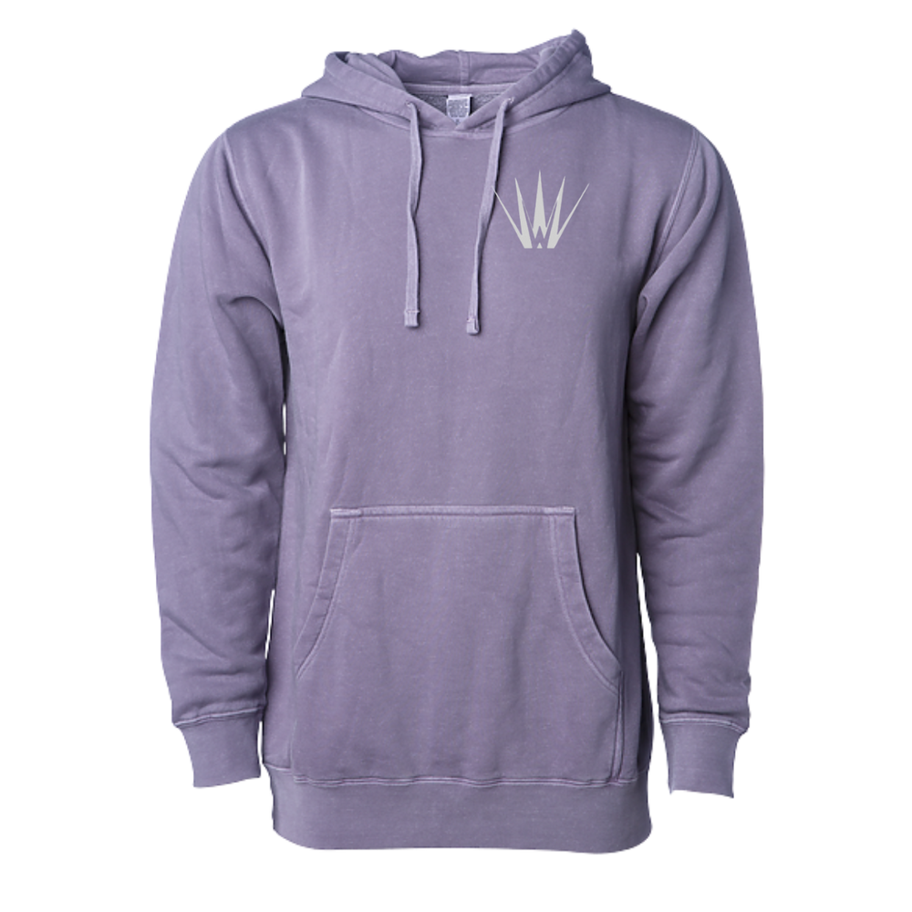 White Out Tequila French Terry Hoodie - Lavender Spirit Bloom