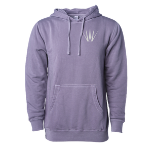 White Out Tequila French Terry Hoodie - Lavender Spirit Bloom