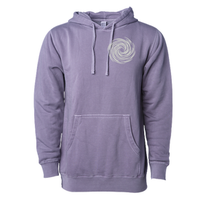 White Out Tequila French Terry Hoodie - Lavender Spirit Bloom